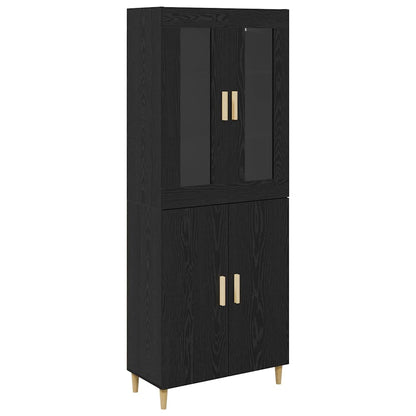 Highboard Black Oak 69.5 x 34 x 180 cm