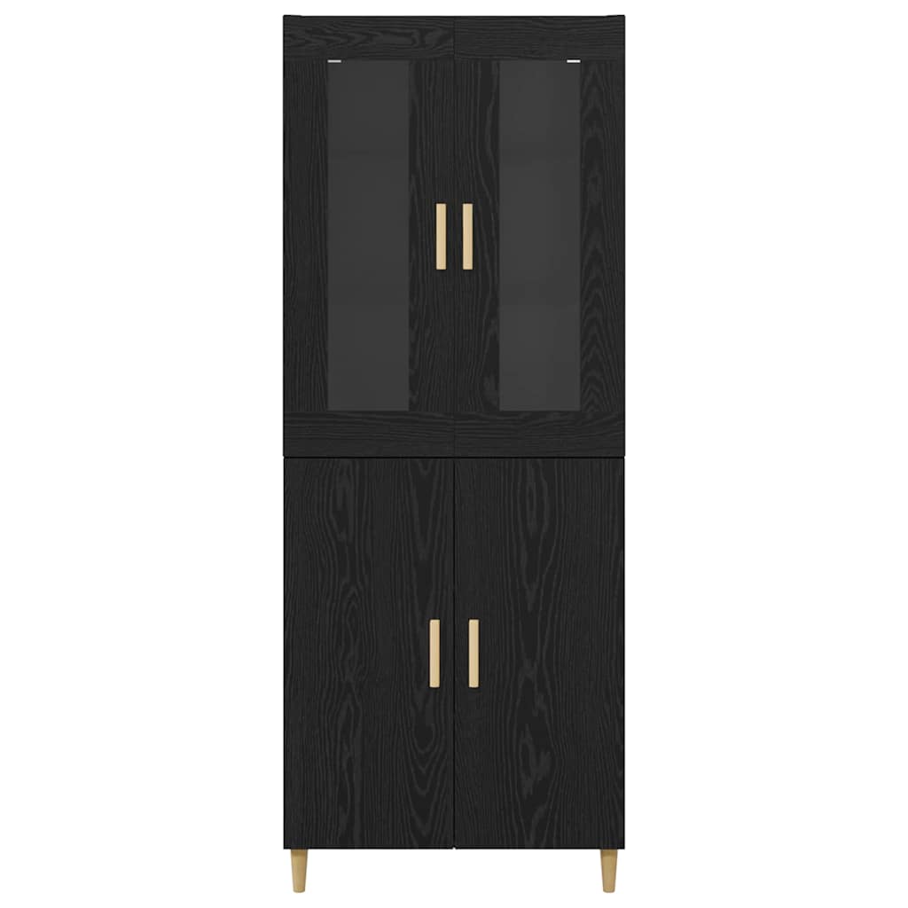 Highboard Black Oak 69.5 x 34 x 180 cm