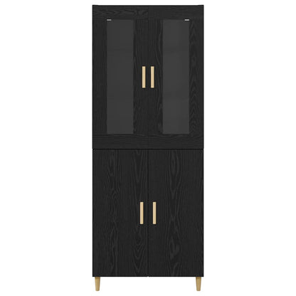 Highboard Black Oak 69.5 x 34 x 180 cm