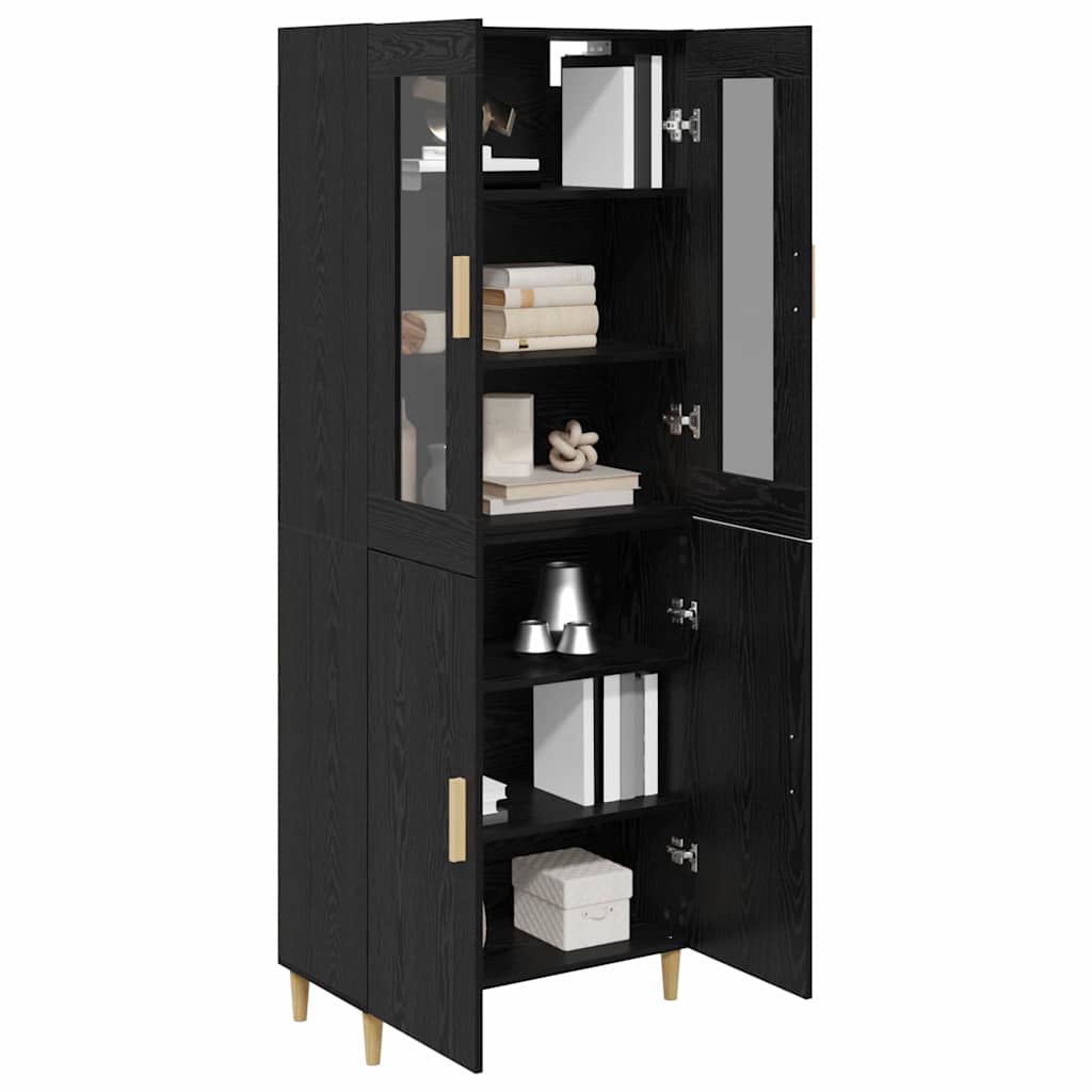 Highboard Black Oak 69.5 x 34 x 180 cm