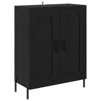 Highboard Black Oak 69.5 x 34 x 180 cm Engineered Wood