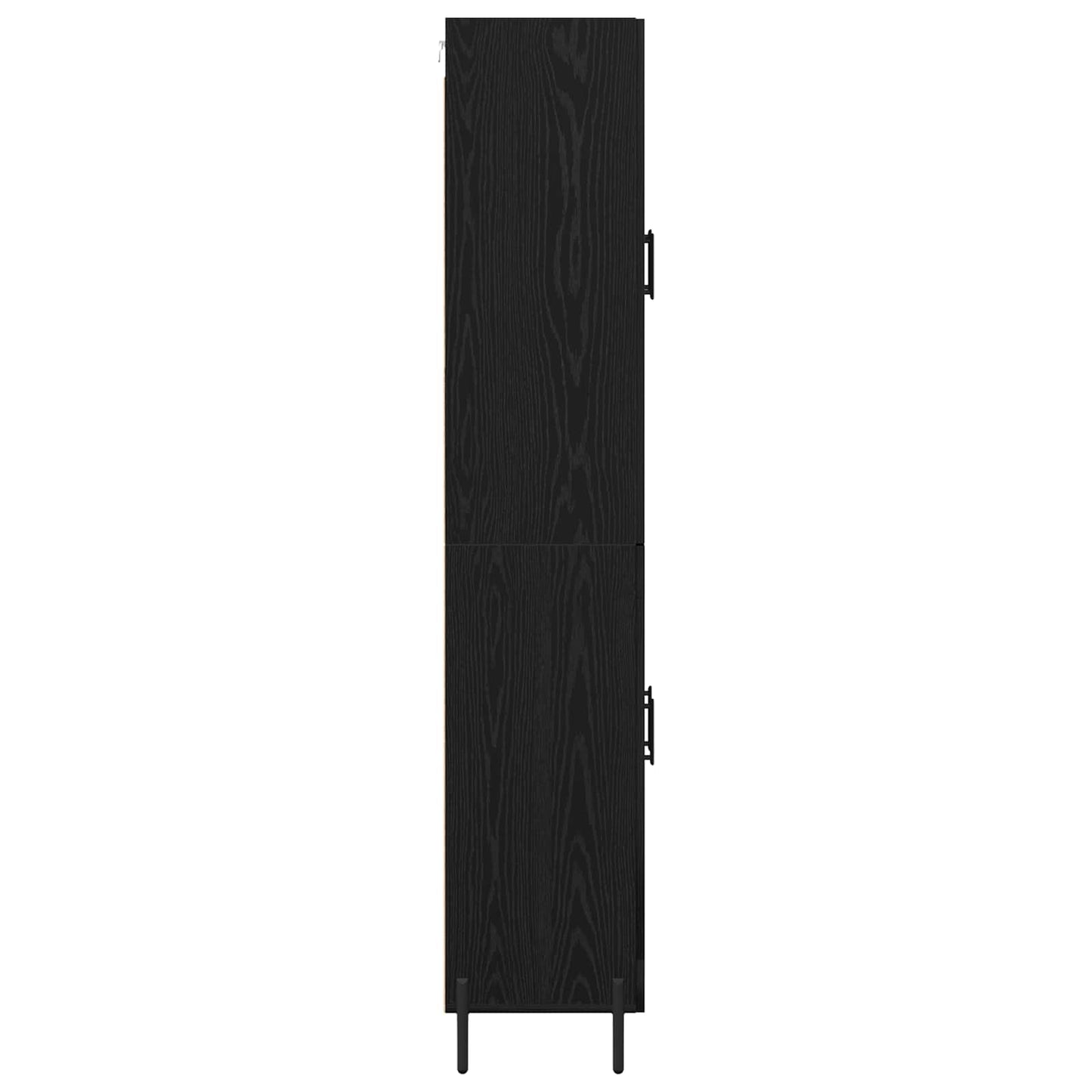 Highboard Black Oak 69.5 x 34 x 180 cm Engineered Wood