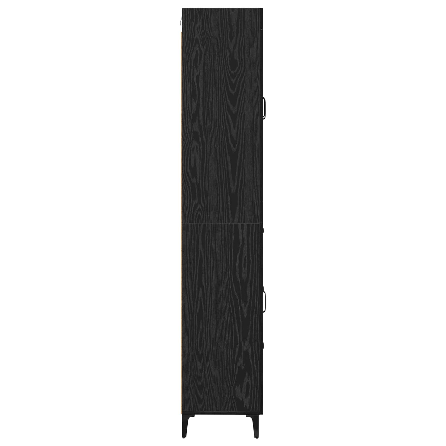 Highboard Black Oak 69.5 x 34 x 180 cm Engineered Wood