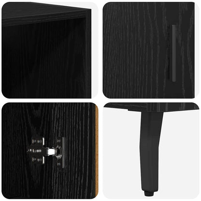 Highboard Black Oak 69.5 x 34 x 180 cm
