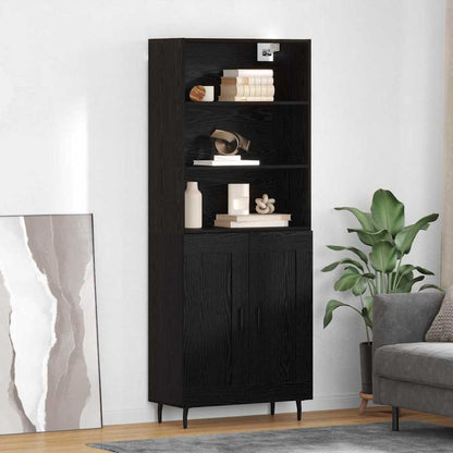 Highboard Black Oak 69.5 x 34 x 180 cm