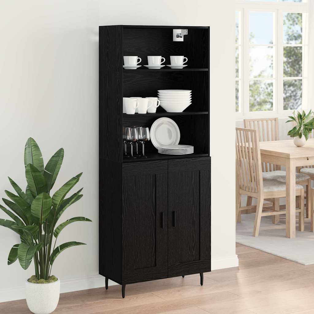 Highboard Black Oak 69.5 x 34 x 180 cm