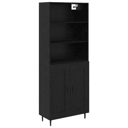 Highboard Black Oak 69.5 x 34 x 180 cm