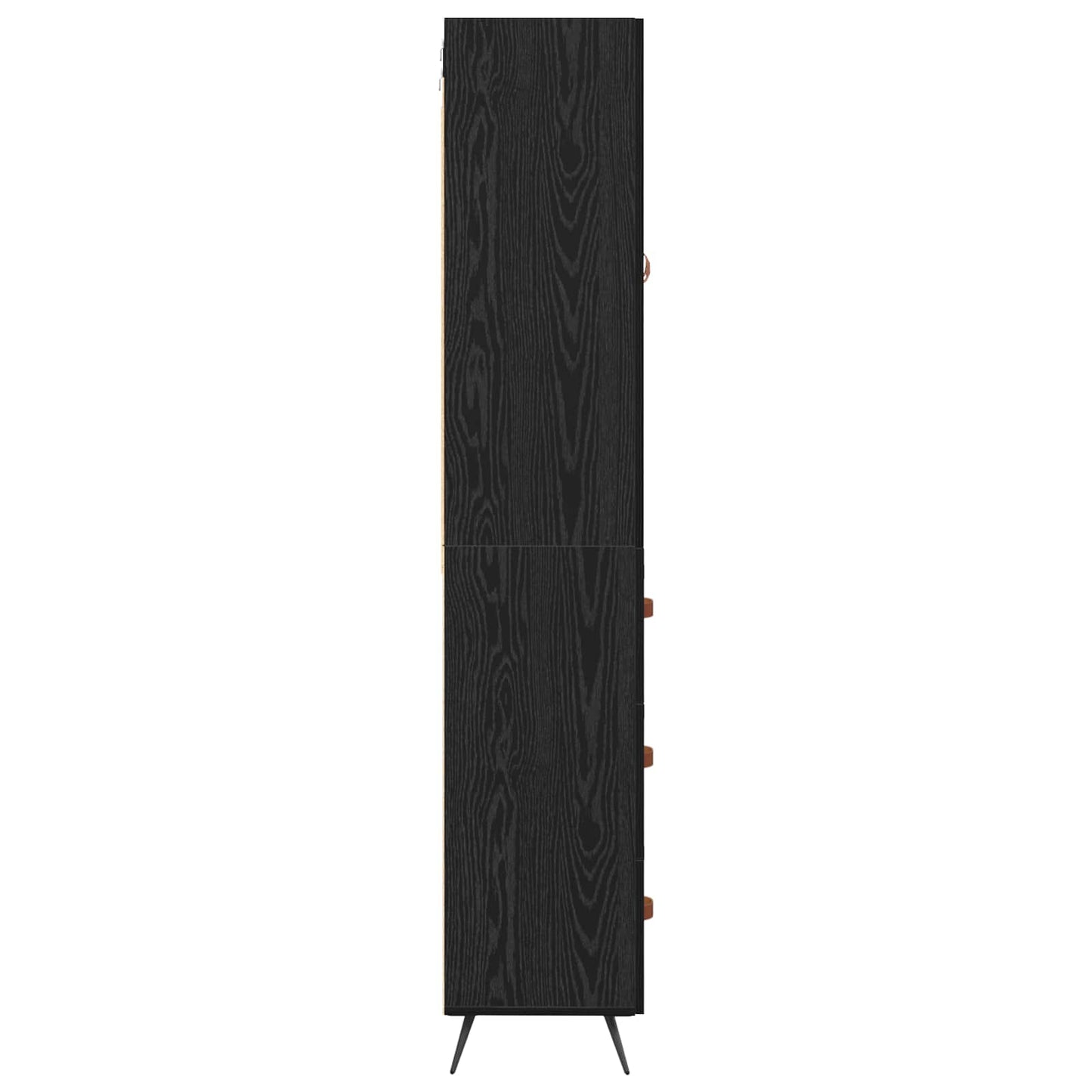 Highboard Black Oak 69.5 x 34 x 180 cm Engineered Wood