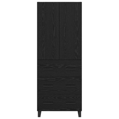 Highboard with Drawer 2 pcs Black Oak 69.5 x 34 x 180 cm