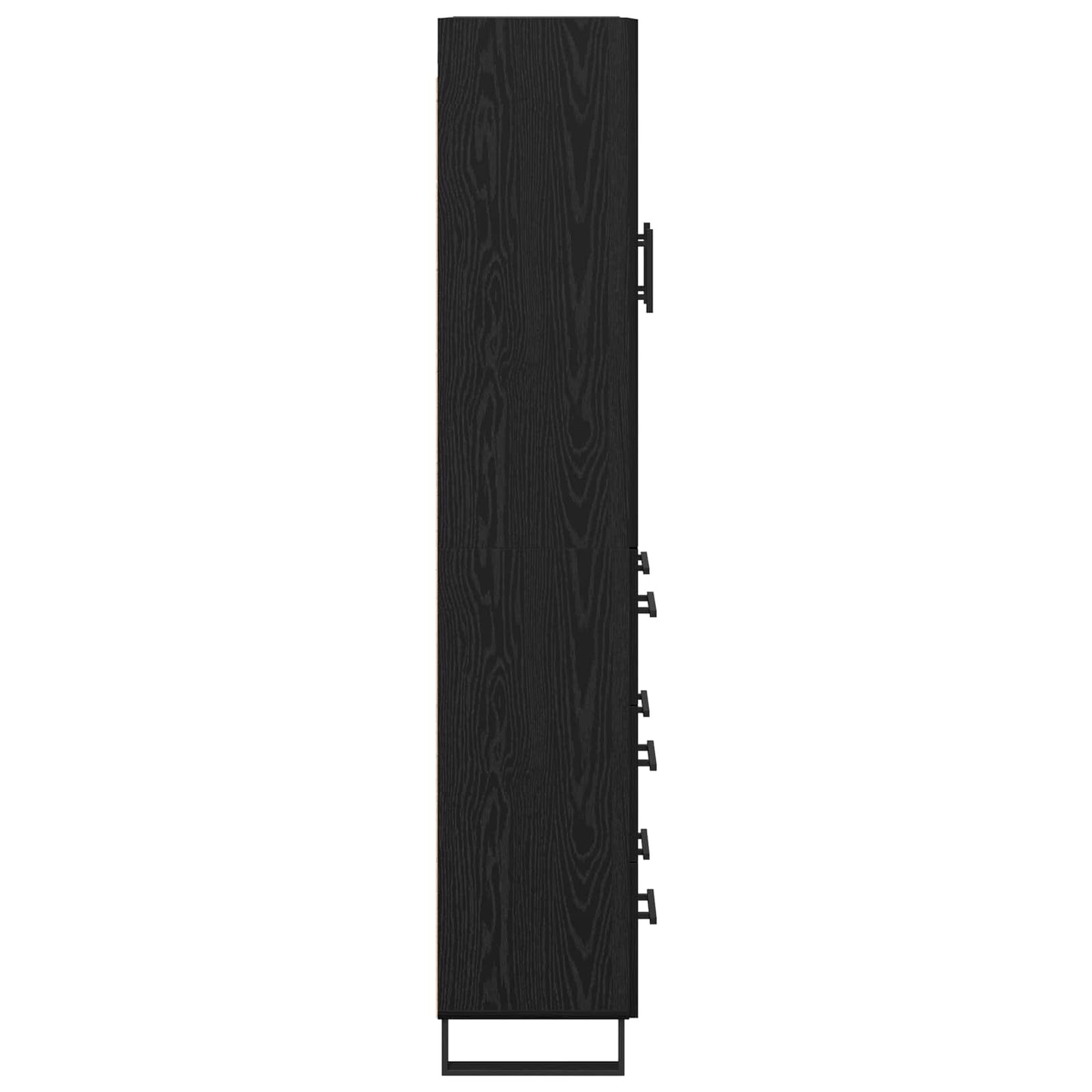 Highboard with Drawer 2 pcs Black Oak 69.5 x 34 x 180 cm