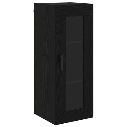 Highboard Black Oak 34.5 x 34 x 180 cm Engineered Wood