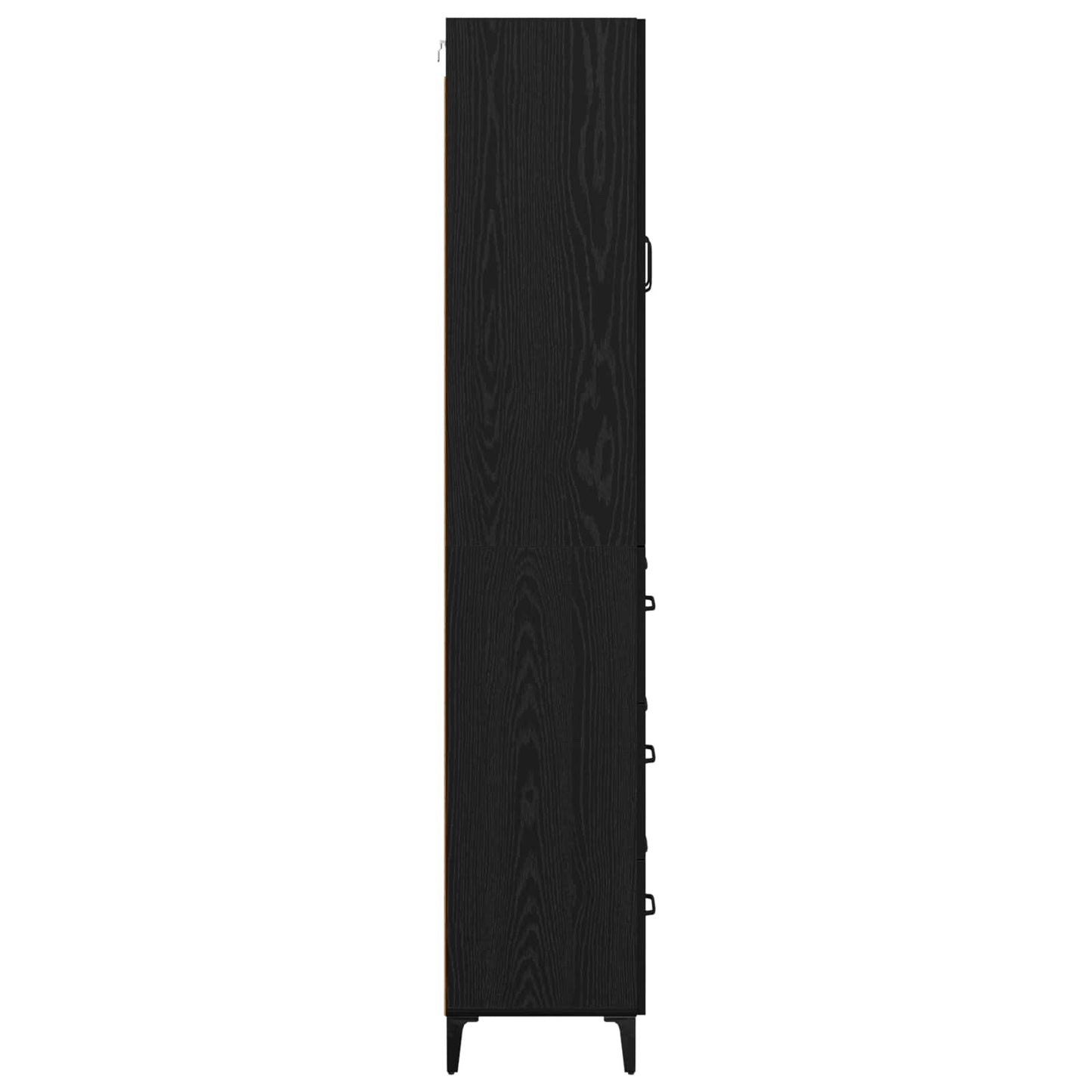Highboard Black Oak 69.5 x 34 x 180 cm Engineered Wood