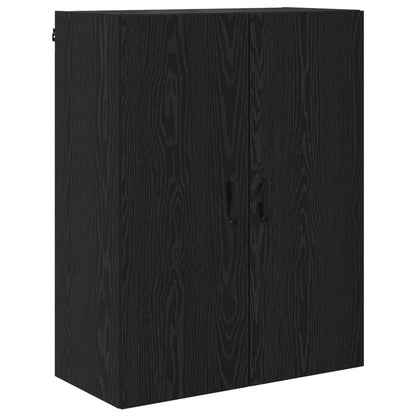 Highboard Black Oak 69.5 x 34 x 180 cm Engineered Wood