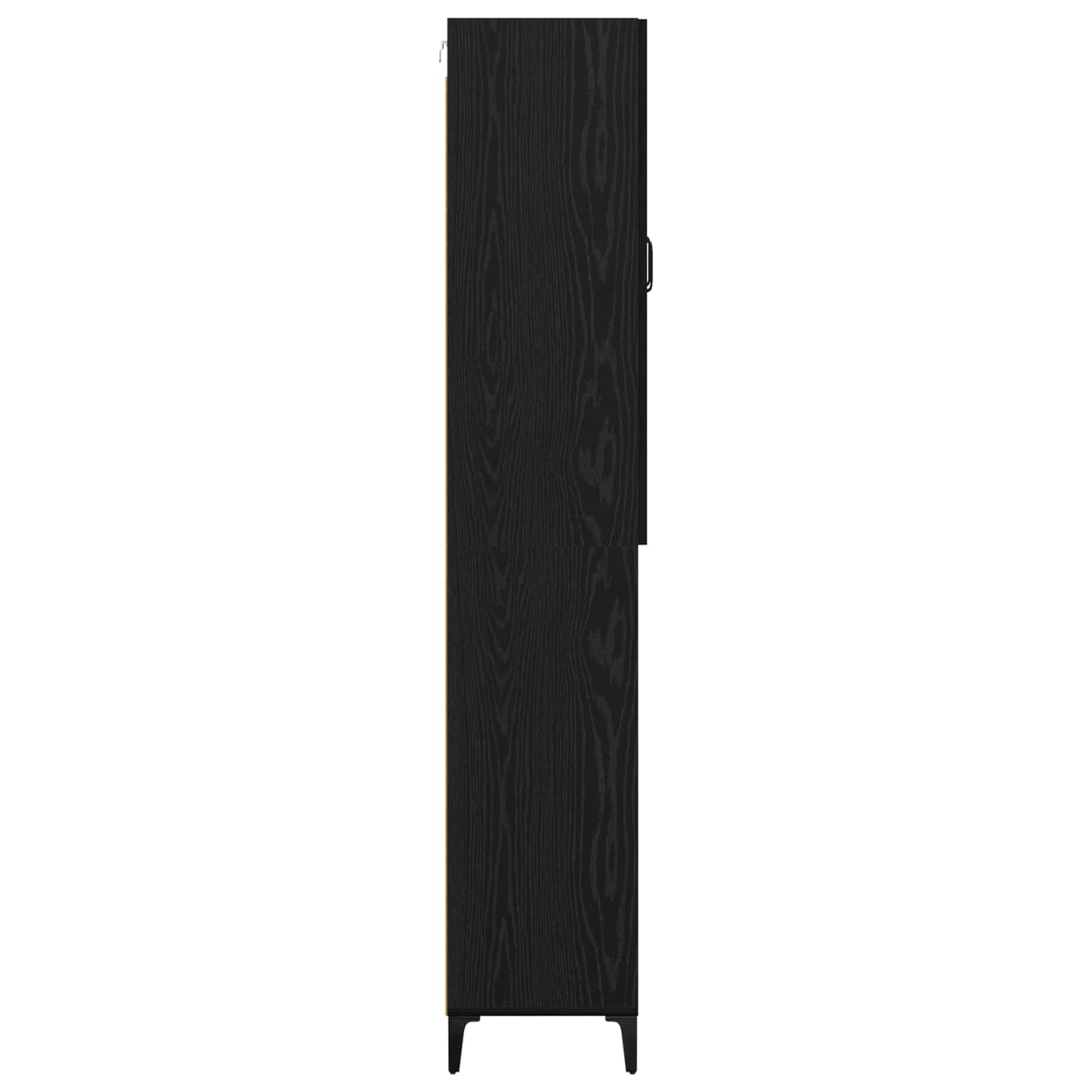 Highboard Black Oak 69.5 x 34 x 180 cm Engineered Wood