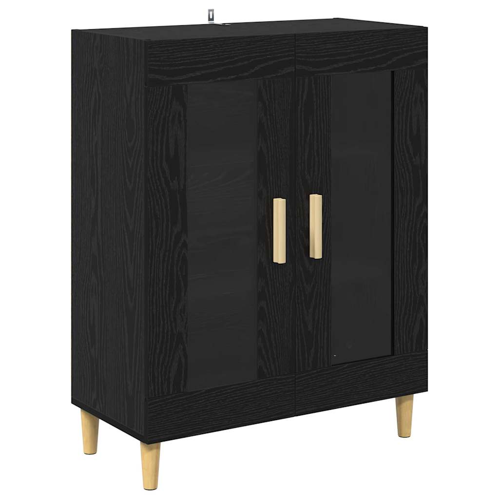 Highboard Black Oak 69.5 x 32.5 x 180 cm Engineered Wood
