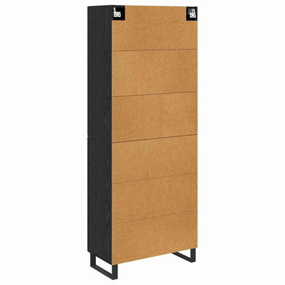 Highboard 2 pcs Black Oak 69.5 x 34 x 180 cm