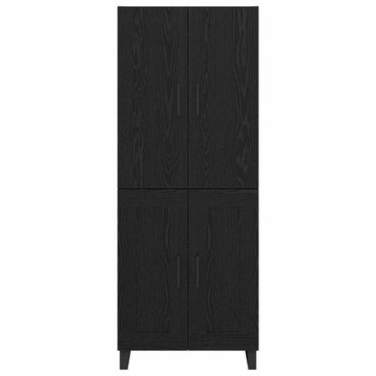 Highboard 2 pcs Black Oak 69.5 x 34 x 180 cm