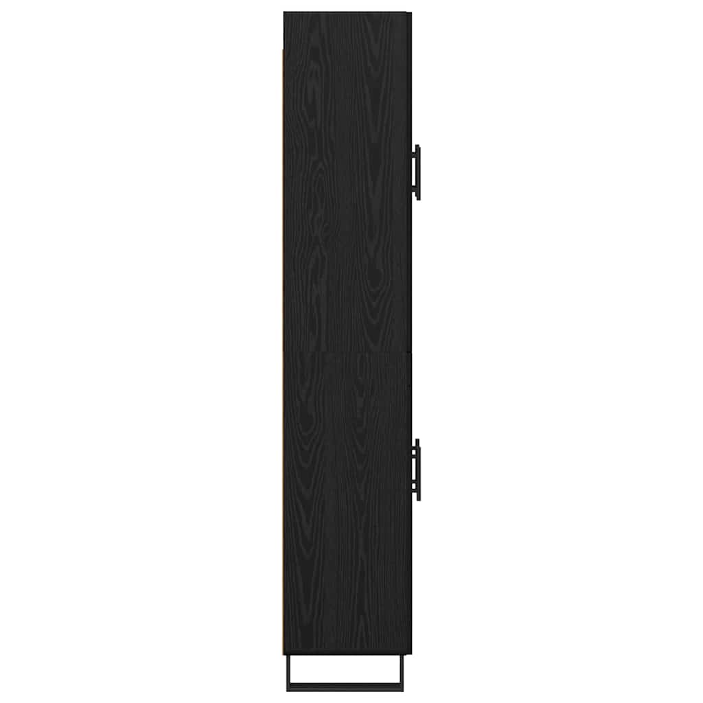 Highboard 2 pcs Black Oak 69.5 x 34 x 180 cm