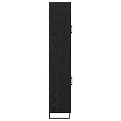 Highboard 2 pcs Black Oak 69.5 x 34 x 180 cm