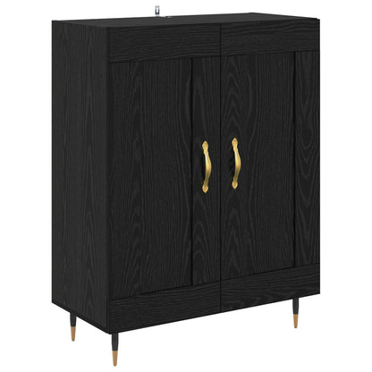 Highboard Black Oak 69.5 x 34 x 180 cm Engineered Wood
