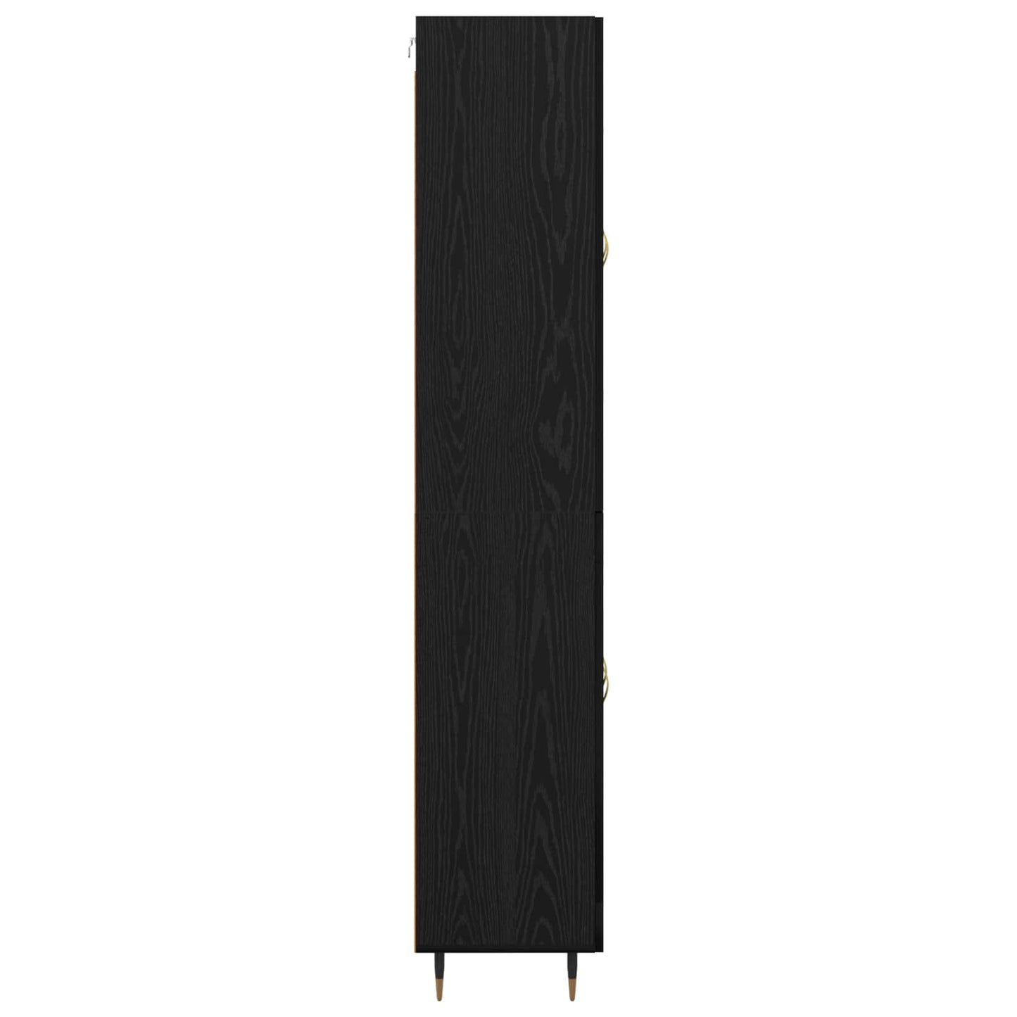 Highboard Black Oak 69.5 x 34 x 180 cm Engineered Wood