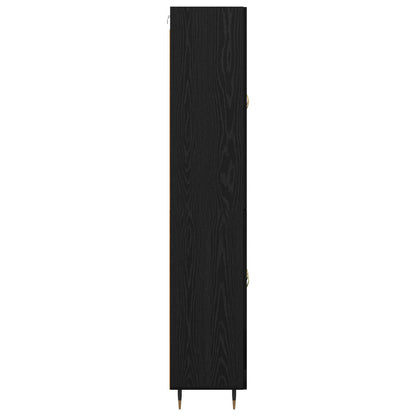 Highboard Black Oak 69.5 x 34 x 180 cm Engineered Wood
