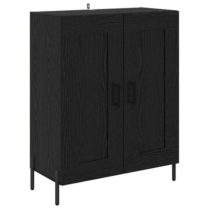 Highboard Black oak 69.5 x 34 x 180 cm Engineered Wood