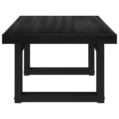 Coffee Table NOAIN Black 119 x 60 x 40 cm Solid Pine Wood