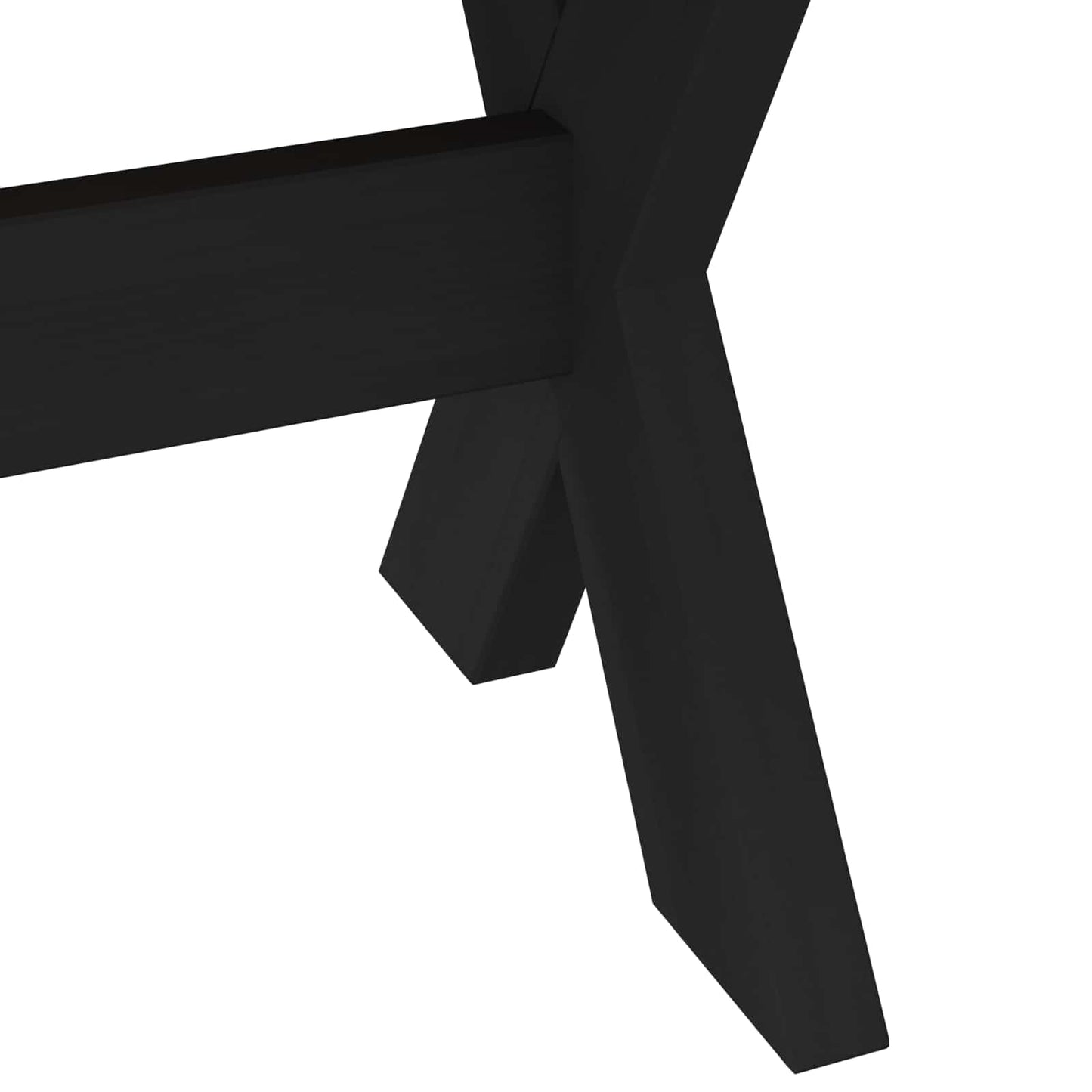 Dining Bench NOAIN 180 x 41 x 45 cm Solid Pine Wood Black