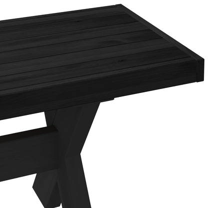 Dining Bench NOAIN 180 x 41 x 45 cm Solid Pine Wood Black