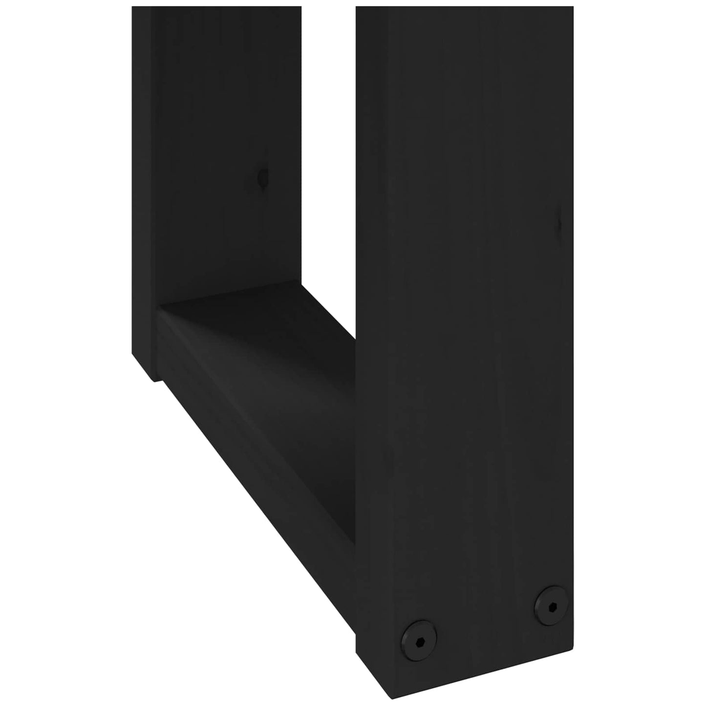 Dining Bench NOAIN 180 x 41 x 45 cm Solid Pine Wood Black