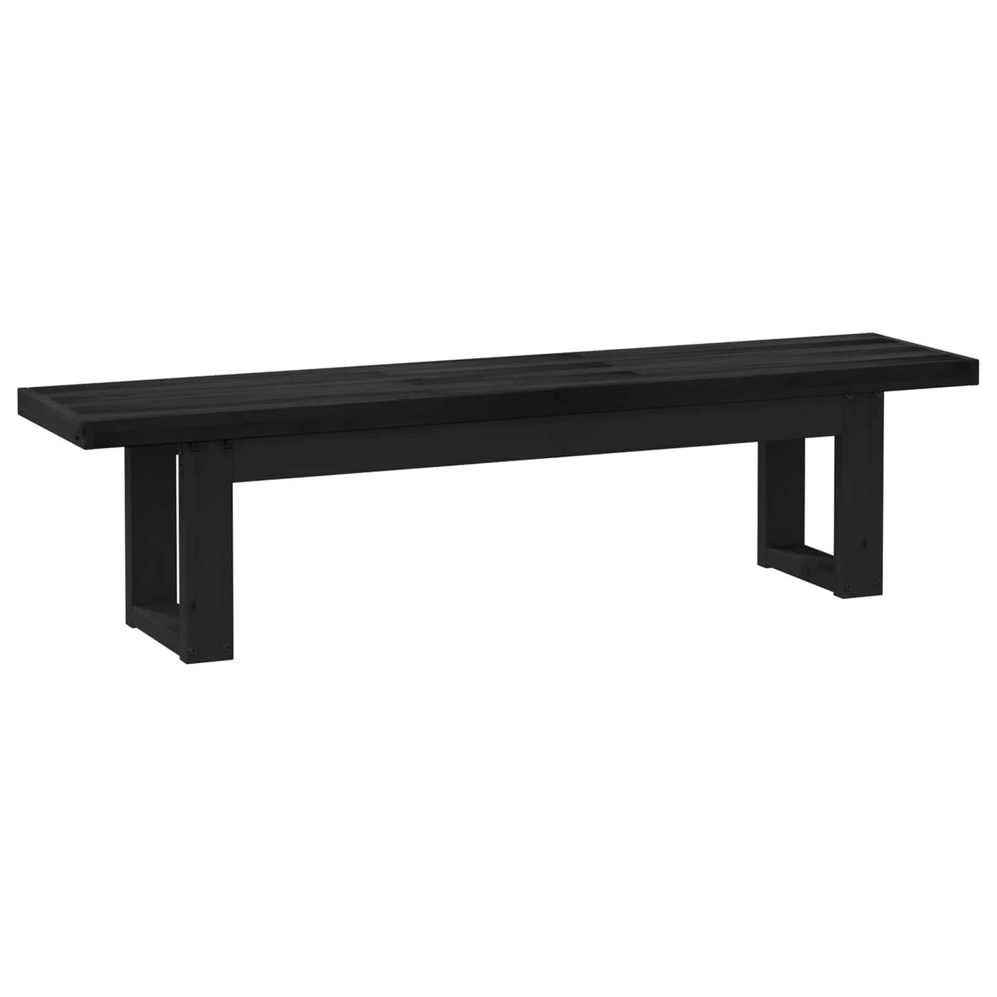 Dining Bench NOAIN 180 x 41 x 45 cm Solid Pine Wood Black