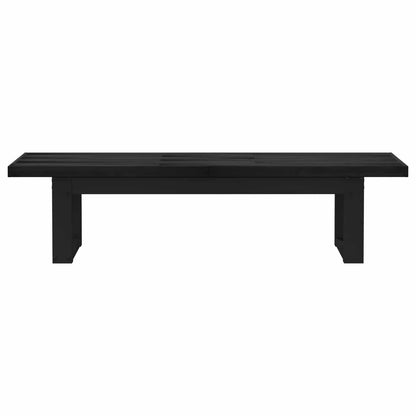 Dining Bench NOAIN 180 x 41 x 45 cm Solid Pine Wood Black