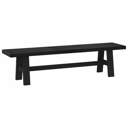 Dining Bench NOAIN 160 x 41 x 45 cm Solid Pine Wood Black
