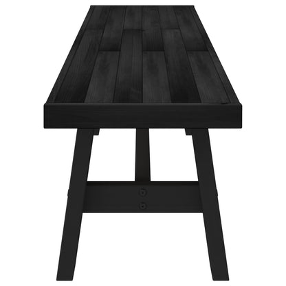 Dining Bench NOAIN 160 x 41 x 45 cm Solid Pine Wood Black
