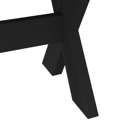 Dining Bench NOAIN 160 x 41 x 45 cm Solid Pine Wood Black