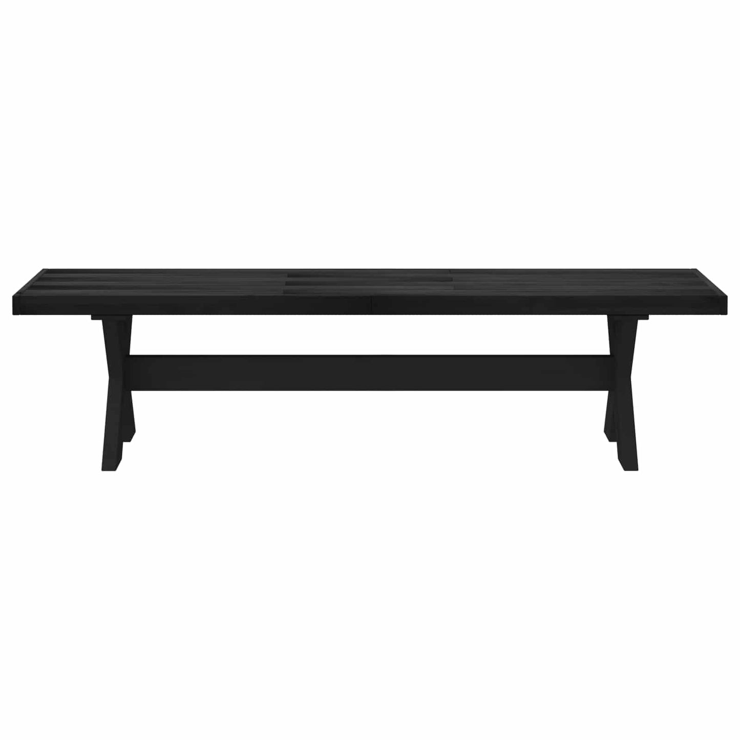 Dining Bench NOAIN 160 x 41 x 45 cm Solid Pine Wood Black
