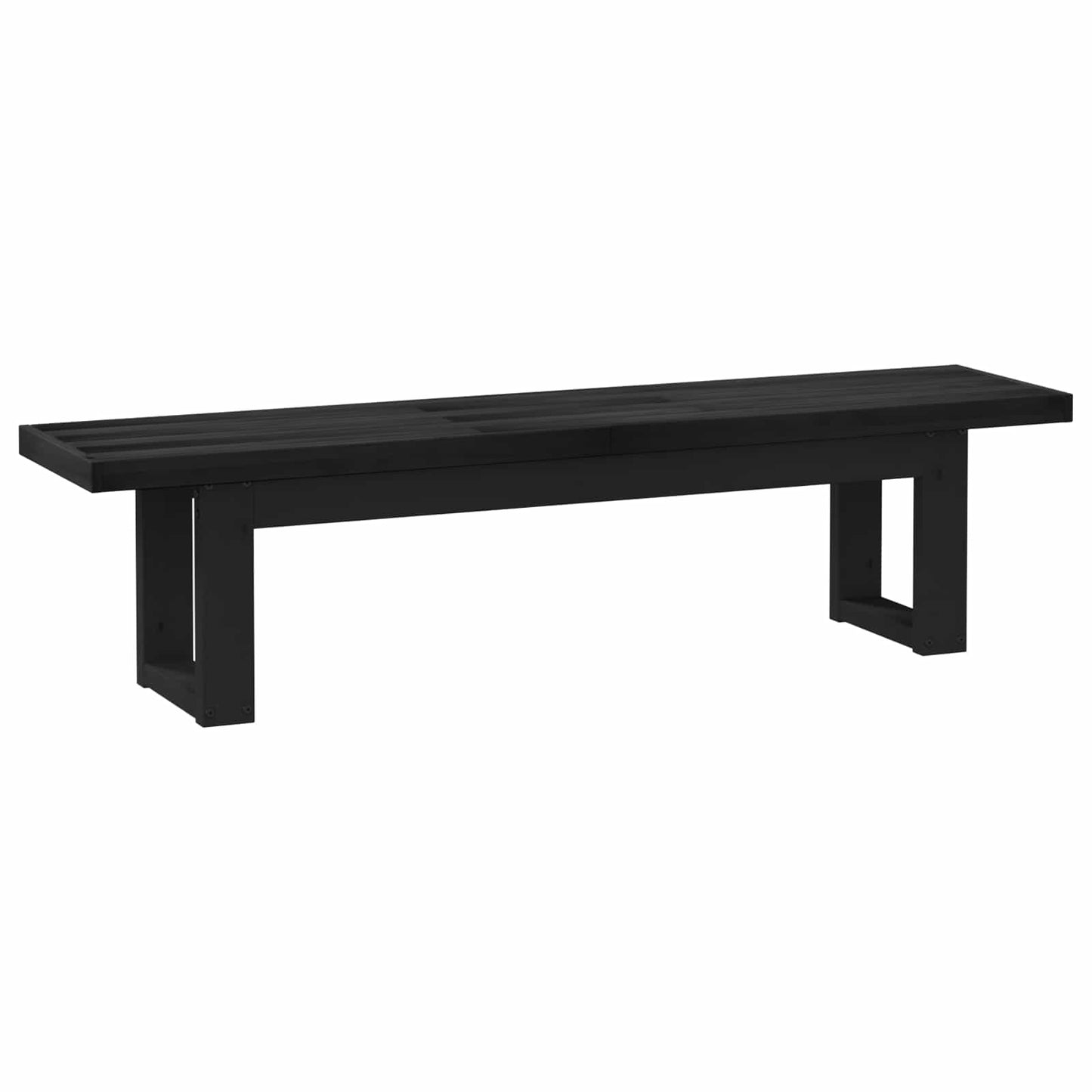 Dining Bench NOAIN 160 x 41 x 45 cm Solid Pine Wood Black