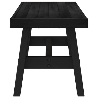 Dining Bench NOAIN 120 x 41 x 45 cm Solid Pine Wood Black