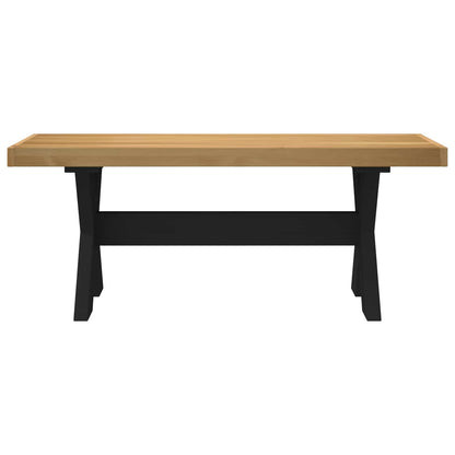 Dining Bench NOAIN 120 x 41 x 45 cm Solid Pine Wood Natural