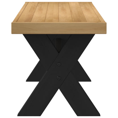 Dining Bench NOAIN 120 x 41 x 45 cm Solid Pine Wood Natural