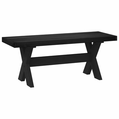 Dining Bench NOAIN 120 x 41 x 45 cm Solid Pine Wood Black