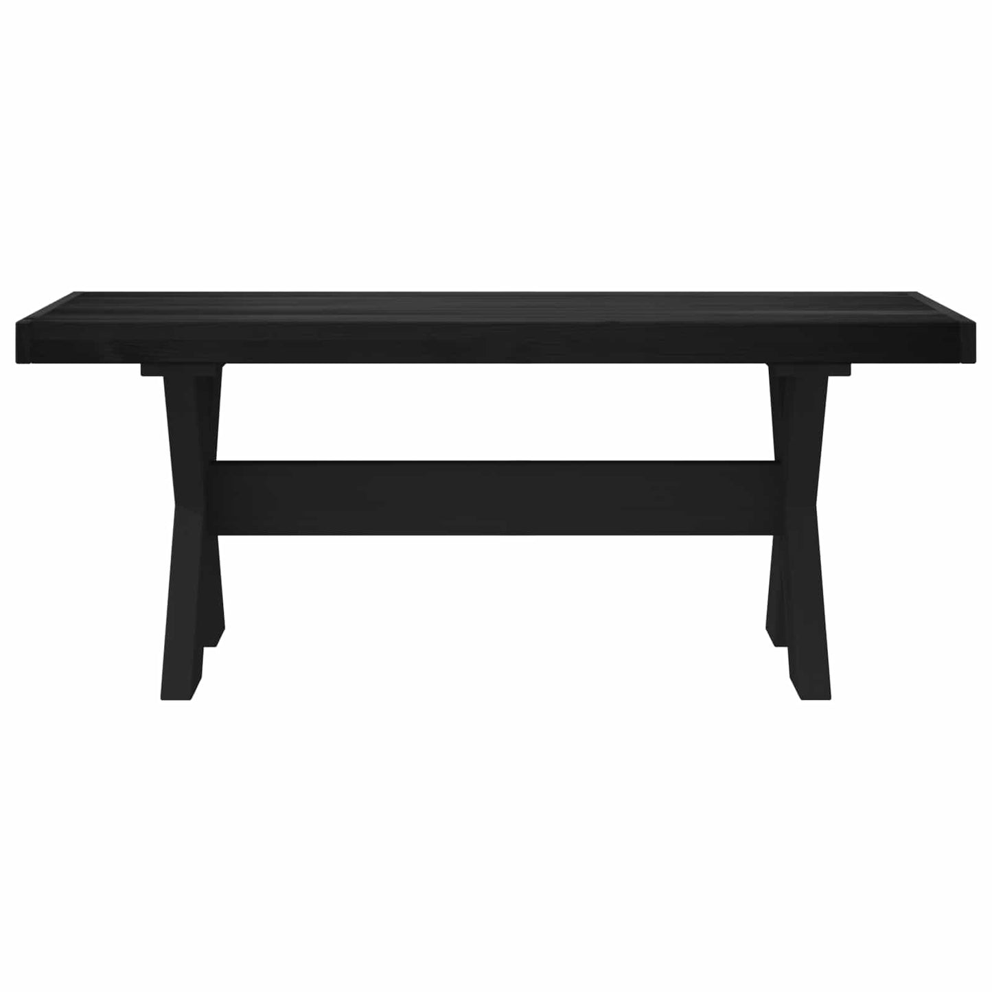 Dining Bench NOAIN 120 x 41 x 45 cm Solid Pine Wood Black