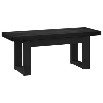 Dining Bench NOAIN 120 x 41 x 45 cm Solid Pine Wood Black