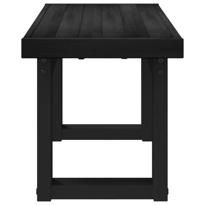 Dining Bench NOAIN 120 x 41 x 45 cm Solid Pine Wood Black