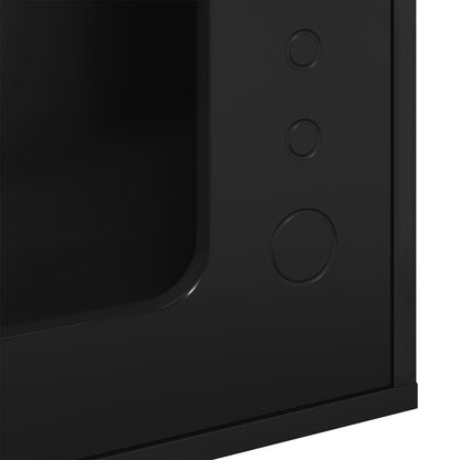 Cat House Black 51 x 30 x 42.5 cm Engineered Wood