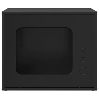 Cat House Black 51 x 30 x 42.5 cm Engineered Wood