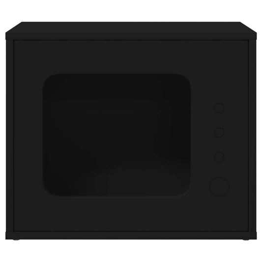 Cat House Black 51 x 30 x 42 cm Engineered Wood