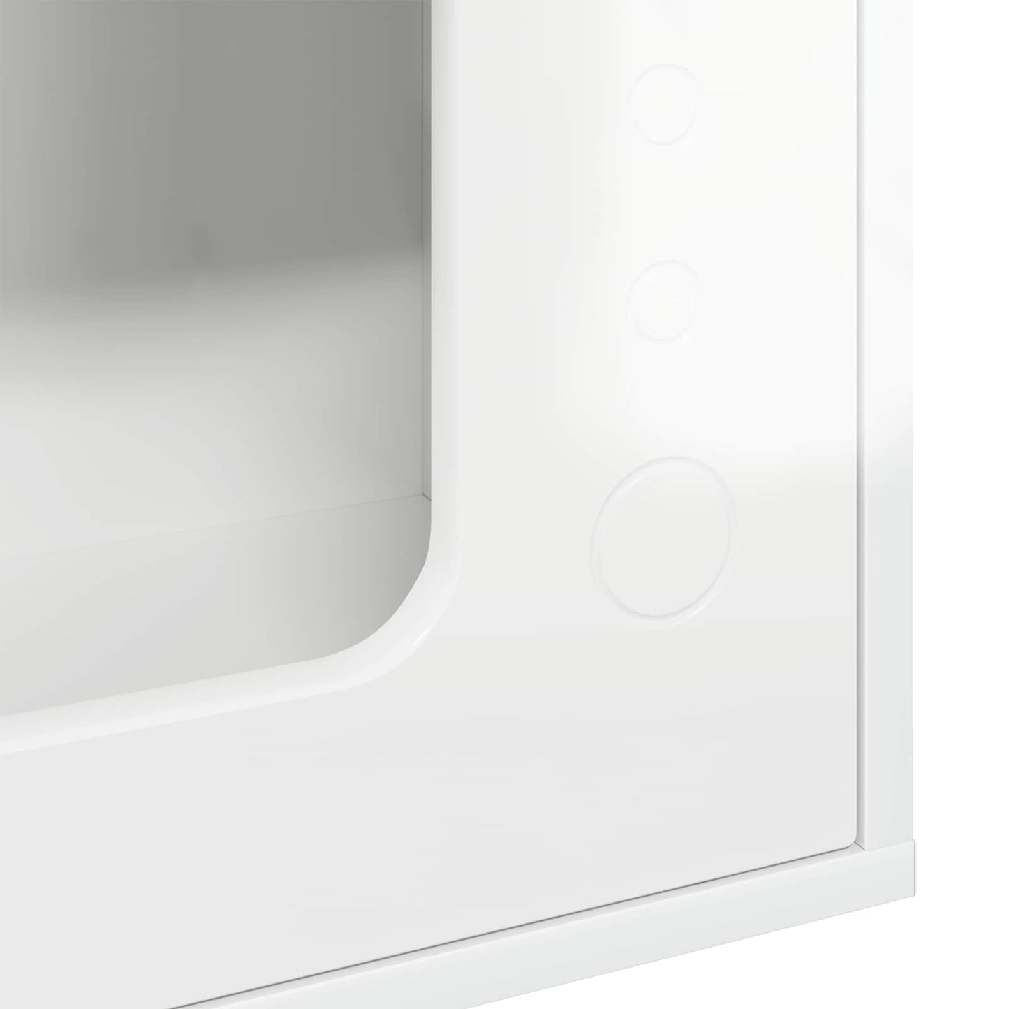 Cat House Gloss White 51 x 30 x 42.5 cm Engineered Wood