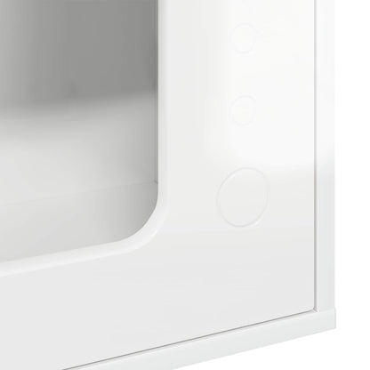 Cat House Gloss White 51 x 30 x 42.5 cm Engineered Wood